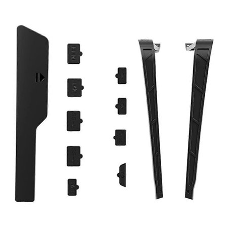 X3E AL-P5231 Støvbeskyttelse i silikone + z7E støvtæt net-sæt til PS5 PS5 Slim spillekonsol