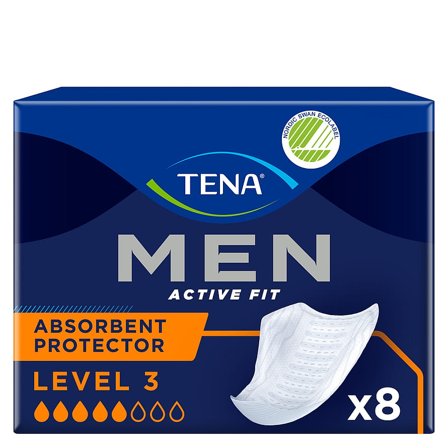 Tena Men Active Fit Inkontinensindlæg Level 3, Mænd, Krop & Helse, Inkontinens