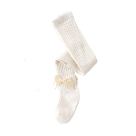 Baby flickor Strumpbyxor Bowknot Tights WHITE L