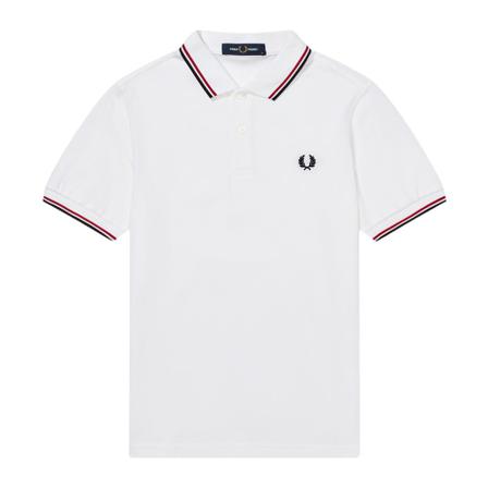 Fred Perry Shirt Bright 748 , Wit , Heren , Maat: L