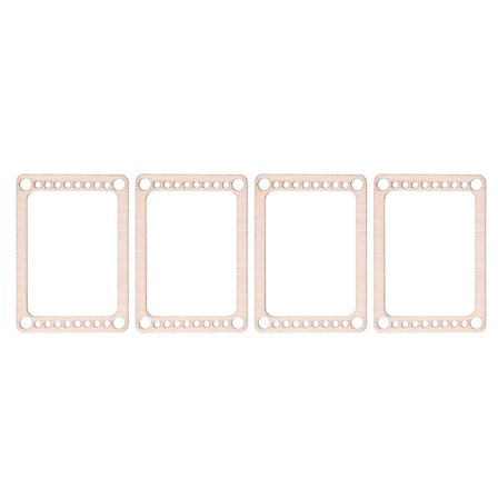 4 stk. Mini Vævevævssæt i træ DIY Væveramme til strikning Smykkefremstilling Håndværkshobby