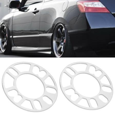 2 kpl Vannev lilevy 3,1 tuuman sis halkaisijalla, 5,9 tuuman ulkohalkaisijalla, 0,2 tuuman paksuudella, alumiiniseos, 4/5 tappiselle vanteelle