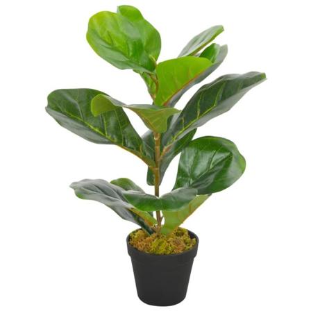 Kunstplante Fiofikus med potte 45 cm grønn flerfarget design