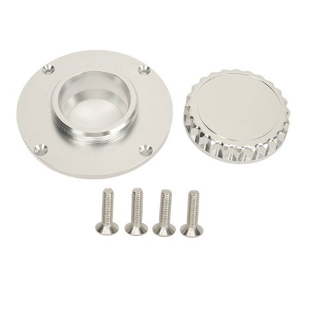 Drivstoff Gass Tanklokk Aluminium Roterende Åpning Bensintanklokk Lokk for K Serie K1 K75 K100 K1100 RS RT S C LT Blankt Sølv