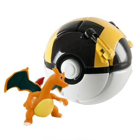 1 stk. - Battle Action-figurer med Pokballs Ball Pack, samleobjekt Pocket Monster Action-figur for barns lekesett (B)