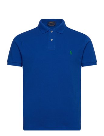 The Iconic Mesh Polo Shirt Blue Polo Ralph Lauren