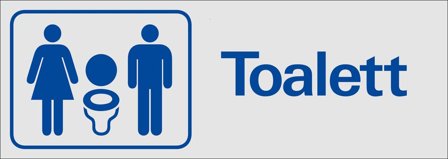 Systemtext 387150 Skylt 225 x 80 mm Dam/Herr, Skyltar & tillbehör