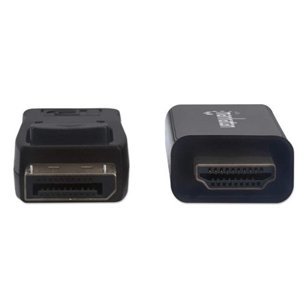 Manhattan MH Cable, DisplayPort, HDMI-Male, 4K@60Hz, 1,8m, Black, Poly