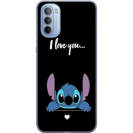 Motorola Moto G31 Gjennomsiktig deksel Stitch Jeg Elsker Deg