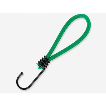 25 Elastiska spännare med krok kompatibel släpvagn, presenning, camping, paviljong, tält etc. - Liten gummisnodd i grönt