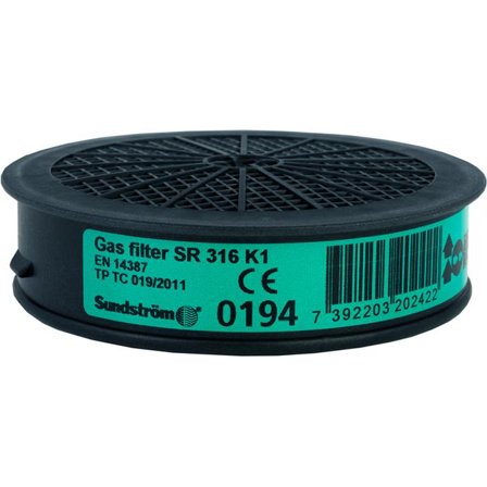 Sundström SR 316 Gassfilter K1, Ånderettsvern