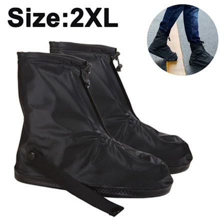 Vandtætte skoovertræk regnstøvler galocher med lynlås og refleks til udendørs sport vandring klatring camping