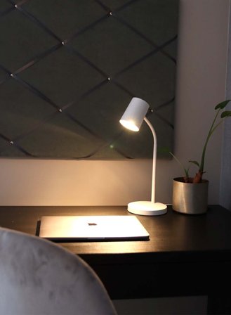 Oscar bordlampe - hvit