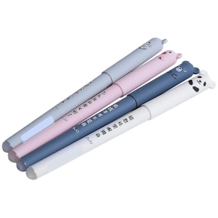 4 kpl/setti söpöjä eläimiä Panda Hiiri Pyyhittävä Gel-mustekynä 0,35 mm Gel-kynä Koulu Toimisto Tarvikkeet Lahja Stu-yuhao
