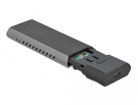 Delock External USB Type-C Combo Enclosure for M.2 NVMe PCIe or SATA SSD - drevkabinett - M.2 NVMe Card / SATA 10Gb/s - USB 3.2 (Gen 2)