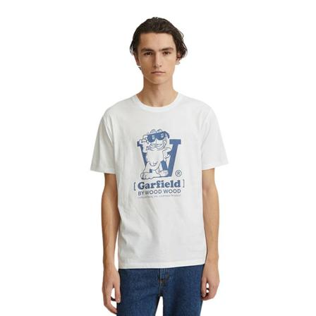 Wood Wood, T-shirt 30045700-2222 Biały, Mężczyzna, Rozmiar: M