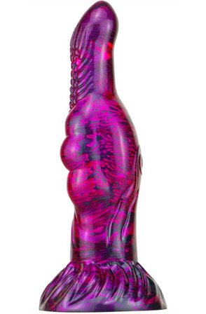 Metallic Fantasy Dildo Skurix Purple/Black 22 cm