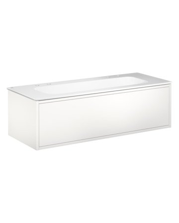 Gustavsberg Ducentic GB71DCVU12DHWB2200 Kommodpaket 120 cm, vit/vit, 2 blandarhål Vit/Vit, Badrum