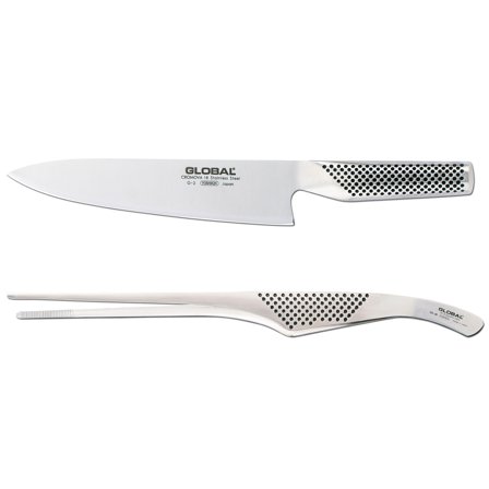 Global Knivset 2-delar, G-2 kockkniv + GS-28 matpincett - Köp Global-knivar och tillbehör hos Bagaren och Kocken | Matlagning > Köksknivar > Knivset |