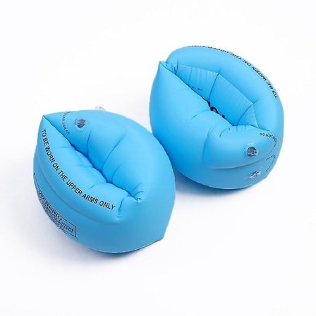 Simringar med pump Uppblåsbara armpuffar Säkerhetsarmringar Vattenarmband för att lära sig simma Vattensportstillbehör