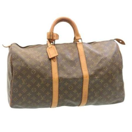 Louis Vuitton Vintage Pre-owned Keepall 50 Brun, Dame Vintage Tasker, Størrelse: ONE Size