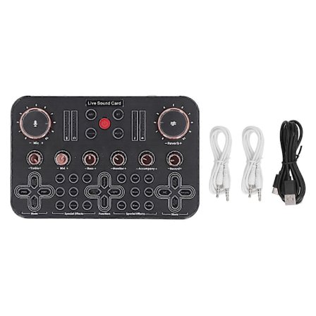 Live-äänikortti, äänenvaihdin, äänipöytä, Bluetooth-äänimikseri kitaran äänitykseen ja pelaamiseen