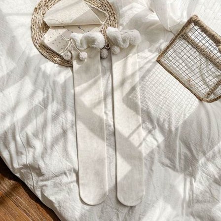 Pehmohousut Vasikkasukat VALKOINEN OVER KNEE OVER KNEE