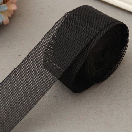 Naturlig jute Burlap Ribbon Jute Tyg Roll Hessian Ribbon Trims Tejp khaki