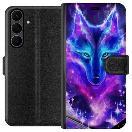 Plånboksfodral till Samsung Galaxy S25 FE med Neon Varg