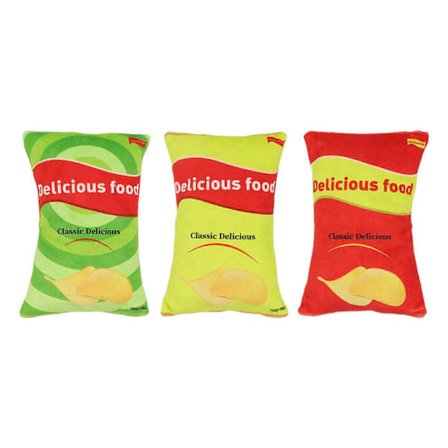 Chip Leksak, Perfekt mot Uttråkning och för Spänning, Valptuggleksak, Hundfödelsedagsleksak, Plyschhundleksak, Interaktiv Plyschhundleksak -GS (Gul)