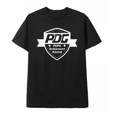 Pappa T-shirt Svart T-shirt Daddy Awesome Pdg