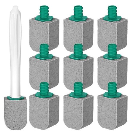 10 kpl Hohkakivi WC-istuimen puhdistaja WC-hohkakivi pitkällä kahvalla WC-harja uima-altaalle