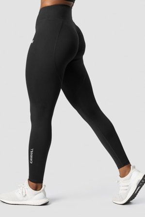 Scrunch V-shape Tights Black