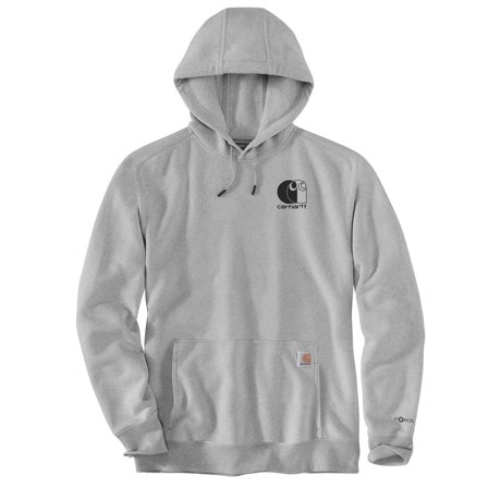 Carhartt Logo Sweatshirt Luvtröja Grå, Kläder