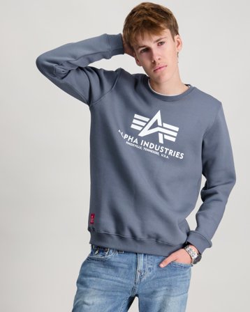 Alpha Industries Basic Sweatshirt BL K Blå Tröjor Kille - Kids Brand Store