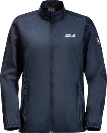 Jack Wolfskin Women's Pack & Go Windshell Women soft shell jackets Blue XL
