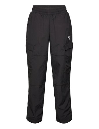 PUMA Wardrobe Ess Relaxed Cargo Pants Wv B - Black - 140