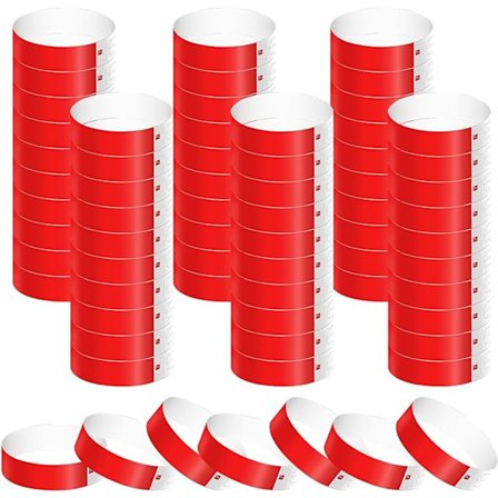 600 st Armband av papper, Vattentät ID-armband Evenemangsarmband
