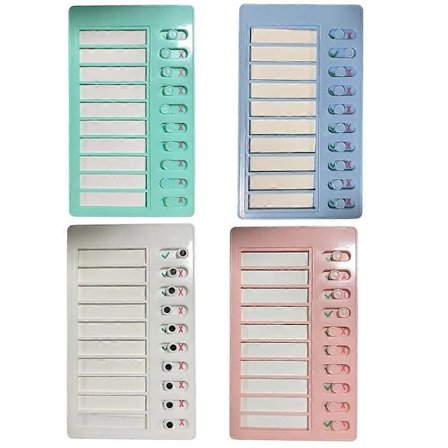 4 Stykker Oppgavetavle for Barn, To-Do Liste, Oppgavetavle, Gjenbrukbar To-Do Liste, for Barn Voksne Hjem Skole Klasserom [DB]