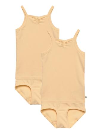 Underwear Set Hipster Girl 2-Pack Undertøjssæt Gul Müsli By Green Cotton