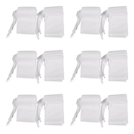 600 stk engangs tomme teposer med snor og varmeforsegling filterpapir