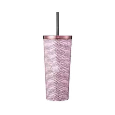 Lisas diamantprydda mugg 2023 sammärkta BlackPink limited edition isolerad sugrörsmugg i rostfritt stål