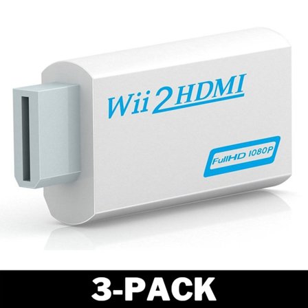Wii till HDMI-adapter, 1080p Full-HD Kompatibel med Nintendo