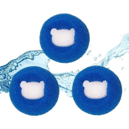 Klær Anti-Winding Adsorpsjon Hårfjerning Rengjøringsball, Gjenbrukbar Hårfjerner Vaskemaskin Hårfanger Vaskeri Ball, Tørketrommel Ball for Klær D