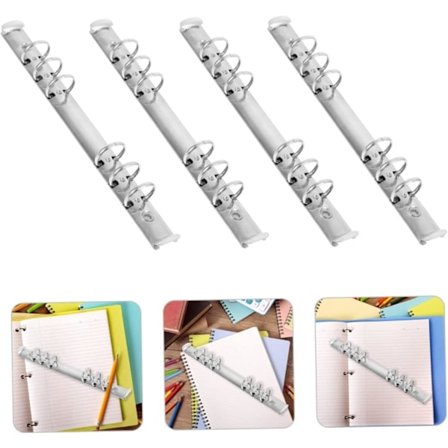4 st A5 pärm Snigel häftapparat Pappersmappar Kontorstillbehör Fästelement Kontorsavdelare Kontorsmaterial Kontorsblock Mini clip Ring Lös