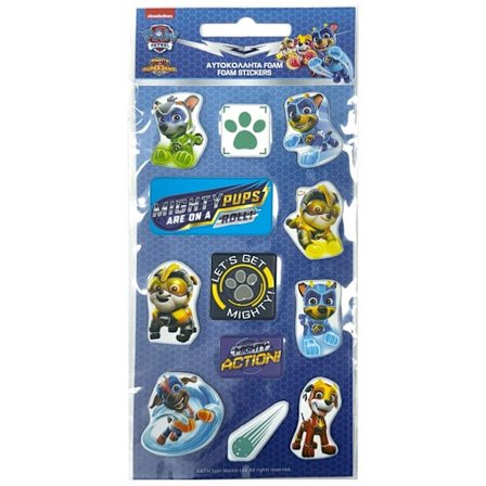 Paw Patrol riddar puffy skum klistermärken set
