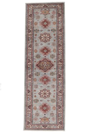 Oriental Kazak Ariana Rug 80X252 Runner Dark Red/Brown Wool, Afghanistan