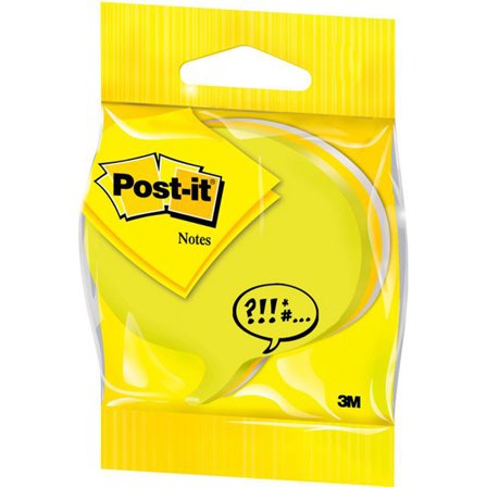 3M Post-it 70x70 Gul/Hvid Taleboble