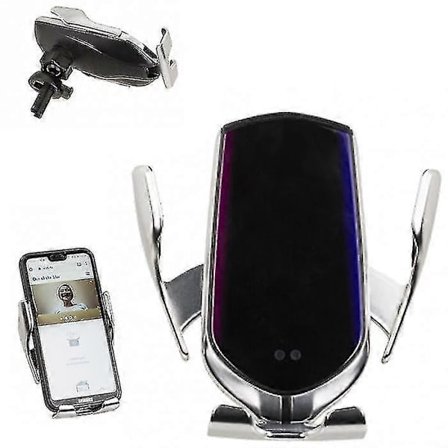 Mobilhållare med trådlös Qi-laddare - Hållare för bil, svart