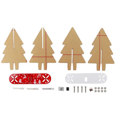 3-dimensionelt juletræ med elektronisk LED-farvegradient KLB